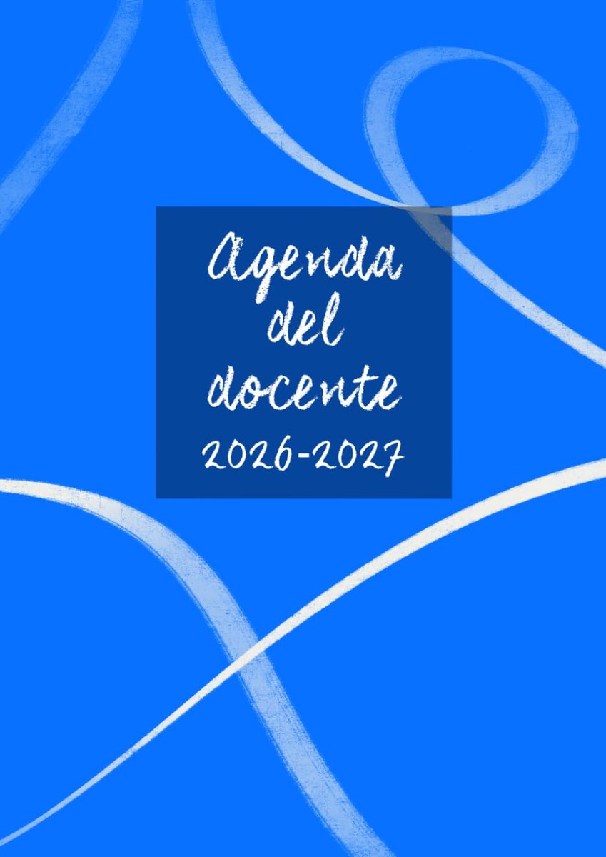 SnelShoppen - Agenda del Docente 2026-2027 A4 met Azzurre Cover en Gesso Stripe - Perfect voor Docenten, Plannen en Organiseren