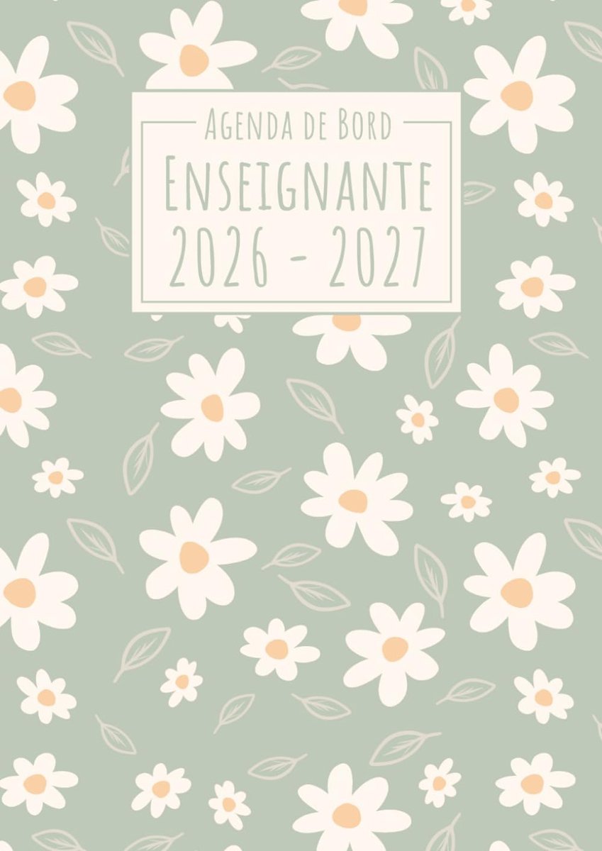 SnelShoppen - Agenda de Bord du Professeur 2026-2027 | Fleurs Pastel A4 Cahier voor Onderwijs | Cursusplanning met Weekoverzicht en Leerlingenvolgsyst