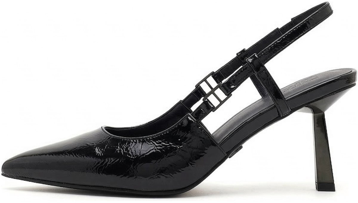 DERIMOD Slingbacks Met Hoge Hak Imitation Leren Slingbacks Met Hoge Hak