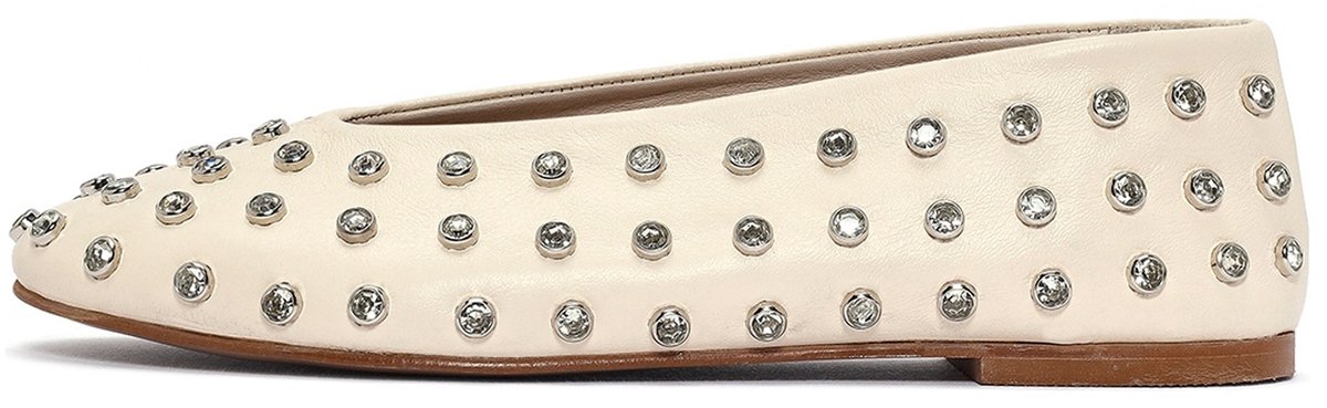 DERIMOD Ballerina'S Leren Ballerina'S With Rhinestone Details