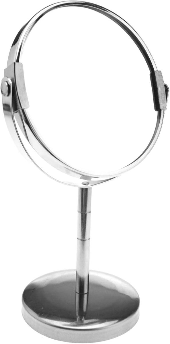 Thijox - 3x Vergrootglas Stand Spiegel Dubbelzijdige Ronde Make-up Spiegel - Ideaal voor Thuis en Reizen - Perfect als Cadeau voor Vrouwen - Hoogwaard