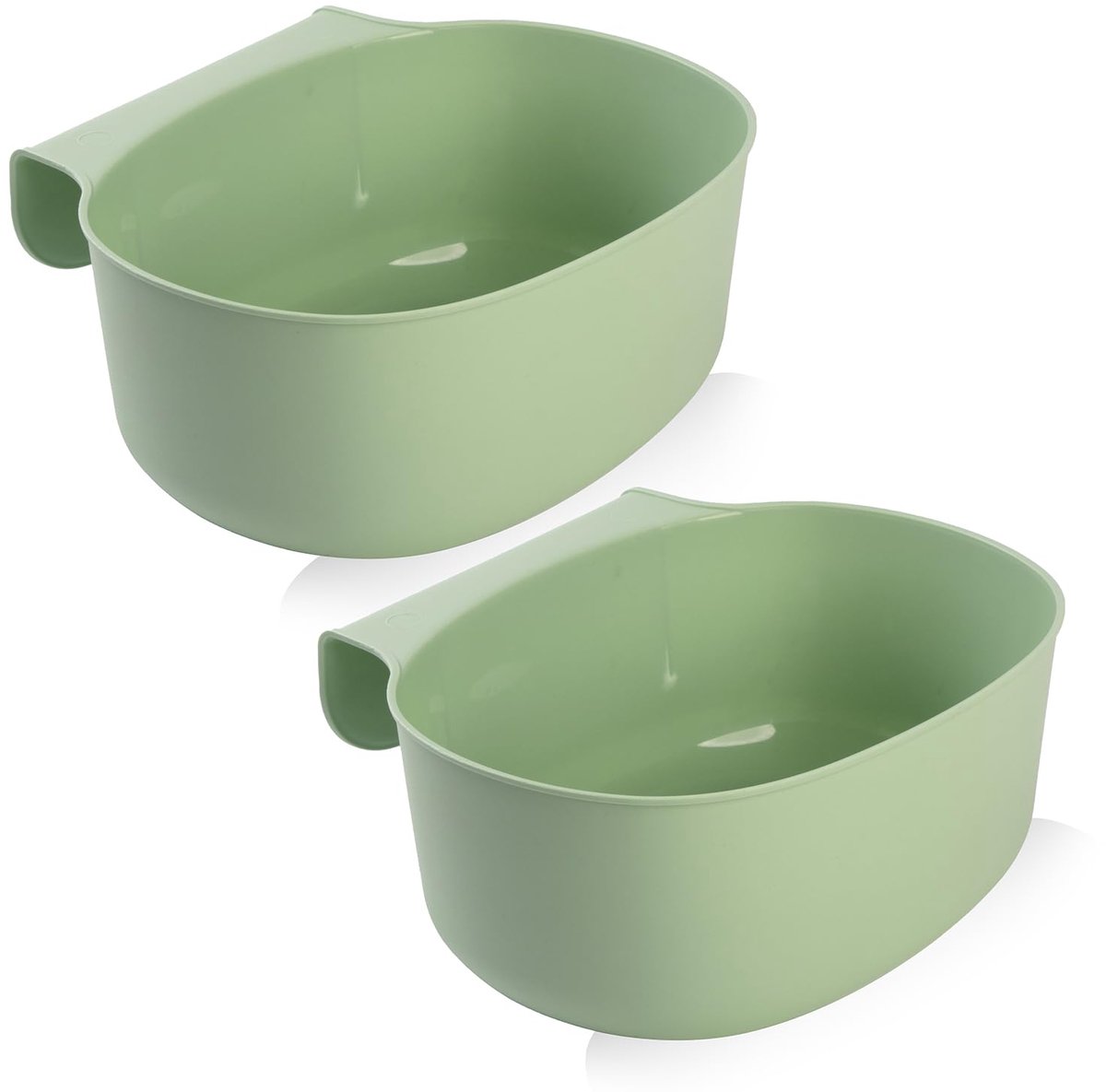 SnelShoppen - 2x Hangende Verschoontafel Organiser, Afvalbak voor Keuken, Baby Washbasin, Ideaal voor Verschoontafel, Groene Prullenbak, Ruimtebespare