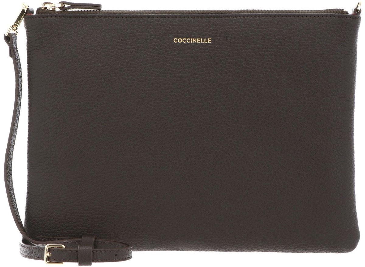COCCINELLE Leren schoudertas Best Crossbody Bag Berry donkerpaars