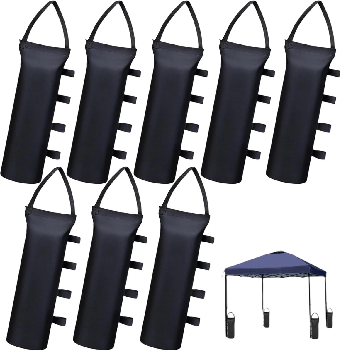 SnelShoppen - 8 Stuks Paviljoengewichten 40 kg Zandzakken voor Verzwaring - Draagbare Tentpalen voor Buiten, Camping, Tuin, Feest - 800D Oxford-weefse