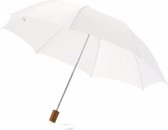 Bol.com Kleine paraplu wit 93 cm aanbieding