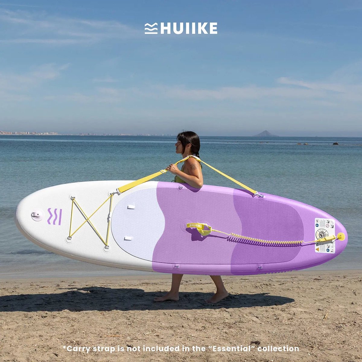 HUIIKE SUP Board - Opblaasbaar Paddle Board met Accessoires, Peddel, Vinnen, Pomp - Stand Up Paddle met Hoge Stabiliteit - 305 x 84 x 15 cm - Max. 130 kg – foto 4