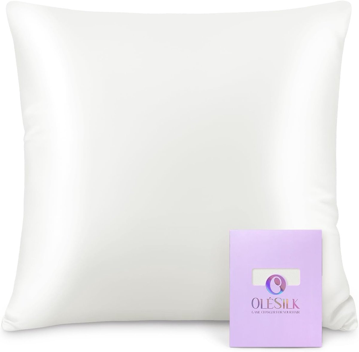 SnelShoppen - Luxe Zijde Kussensloop 16 Momme - 100% Pure Mulberry Zijde - Anti-Allergisch, Ademend en Koel - 40x40cm - Ivoor - Voor Haar en Huidverzo