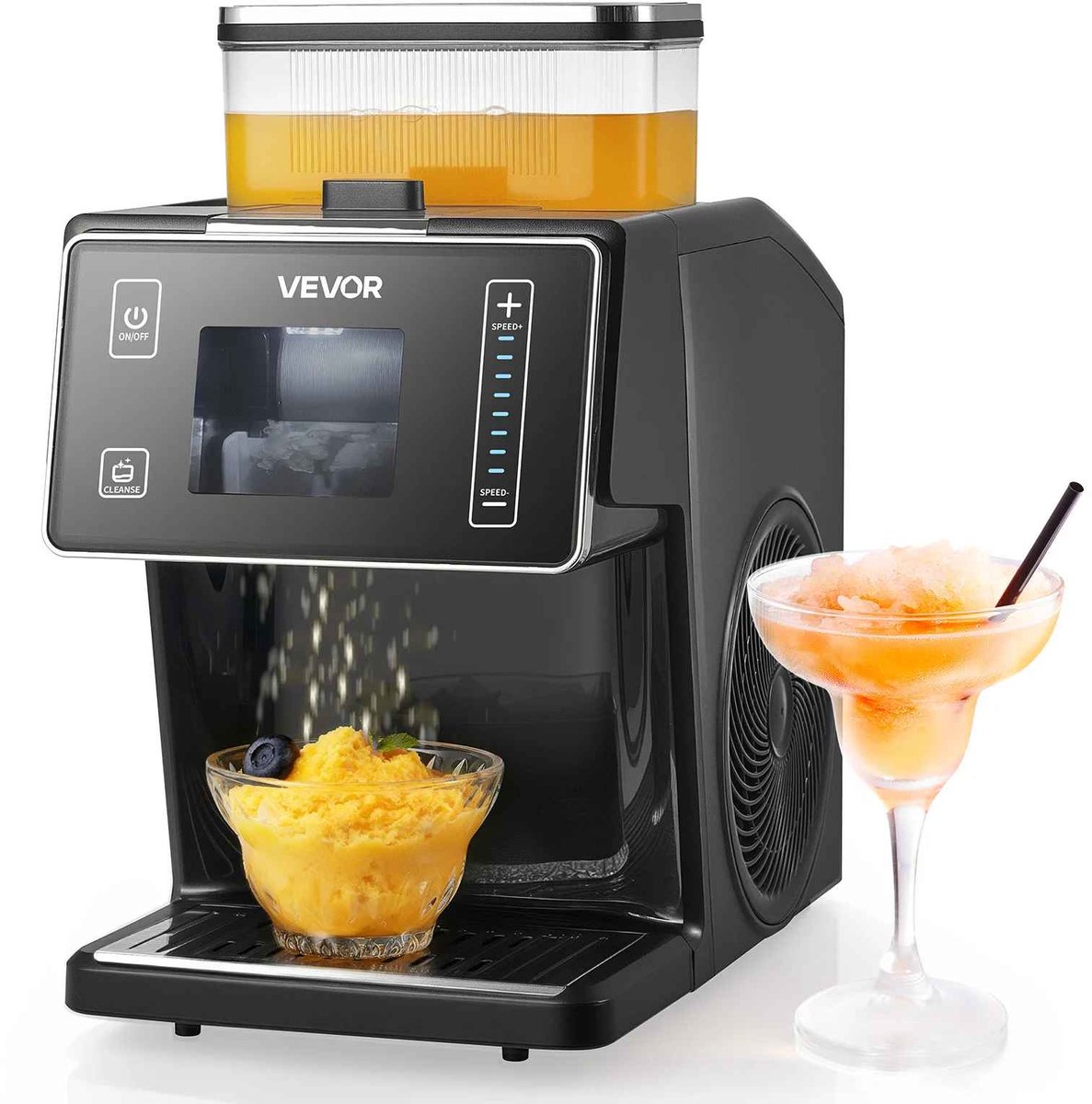 Casa Living Snowflake IJsmachine - Elektrische Sneeuwijsmachine - 20 kg per 24 uur - 8 Snelheden - RVS Messen & Touchscreen