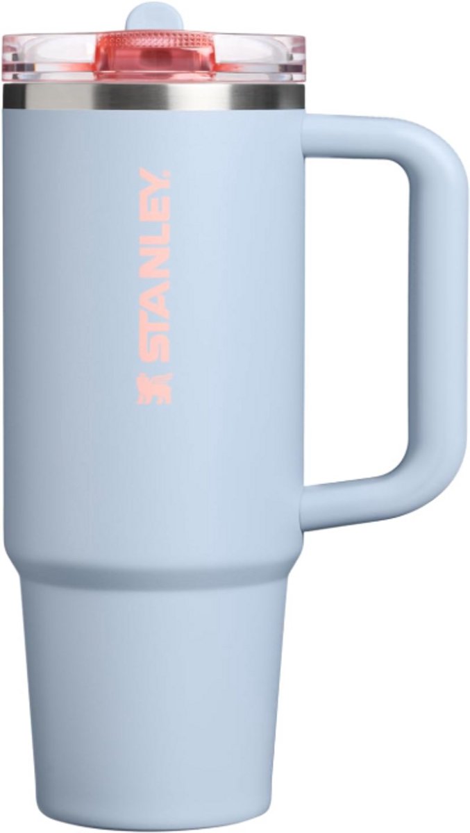 STANLEY Quencher ProTour Flip Straw Tumbler 0.89L (Blue Dream) - Lekvrije Drinkbeker met Rietje & Handvat – RVS Geïsoleerd – BPA-vrij – Cupholder Geschikt