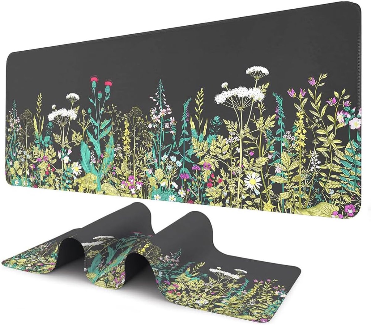 SnelShoppen - Bureauonderlegger Muismat Gaming XXL 900x400mm - Antislip Kantooraccessoire Bureaukleed - Ruimte voor Gaming & Werk