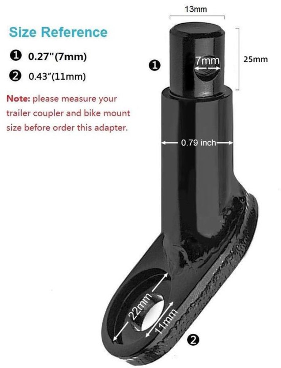 Fietskoppeling adapter voor kinderaanhanger - vracht en huisdier - fiets trekhaak accessoires
