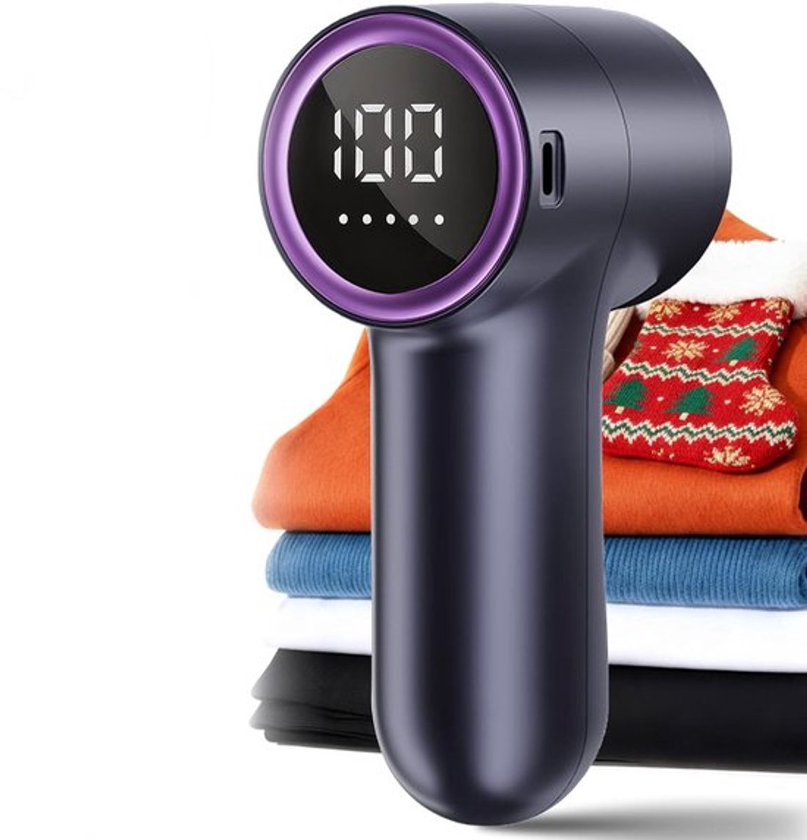 Pluizenverwijderaar - Elektrische Ontpluizer - Ontpluizer Voor Kleding - Oplaadbare Pluizenverwijderaar - Met Led-Display En 5 Snelheden, Ontpluis/Pillingverwijderaar - Voor Wollen Truien, Gebreide Kleding En Banken