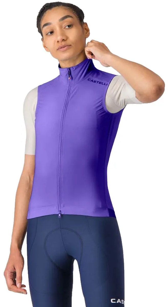 Castelli Espresso 2 Gilet Paars L Vrouw
