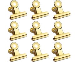 Verpakking van 30 - 1,22" (31 mm) mini metalen scharnierclips - kleine bull clips - ordners/rekeningklemmen - voor kantoor/thuis/school/winkel