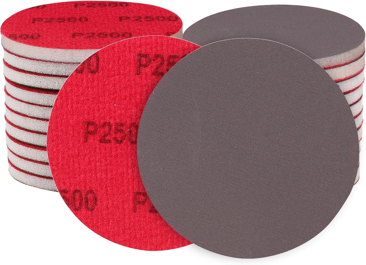 SnelShoppen - 12x Sanding Sponges 2500 Grit - Zachte Flexibele Schuurblokken - Voor Hout, Gipsplaat, Metaal, Verf, Autoschade Herstel - Nat/Droog Gebr