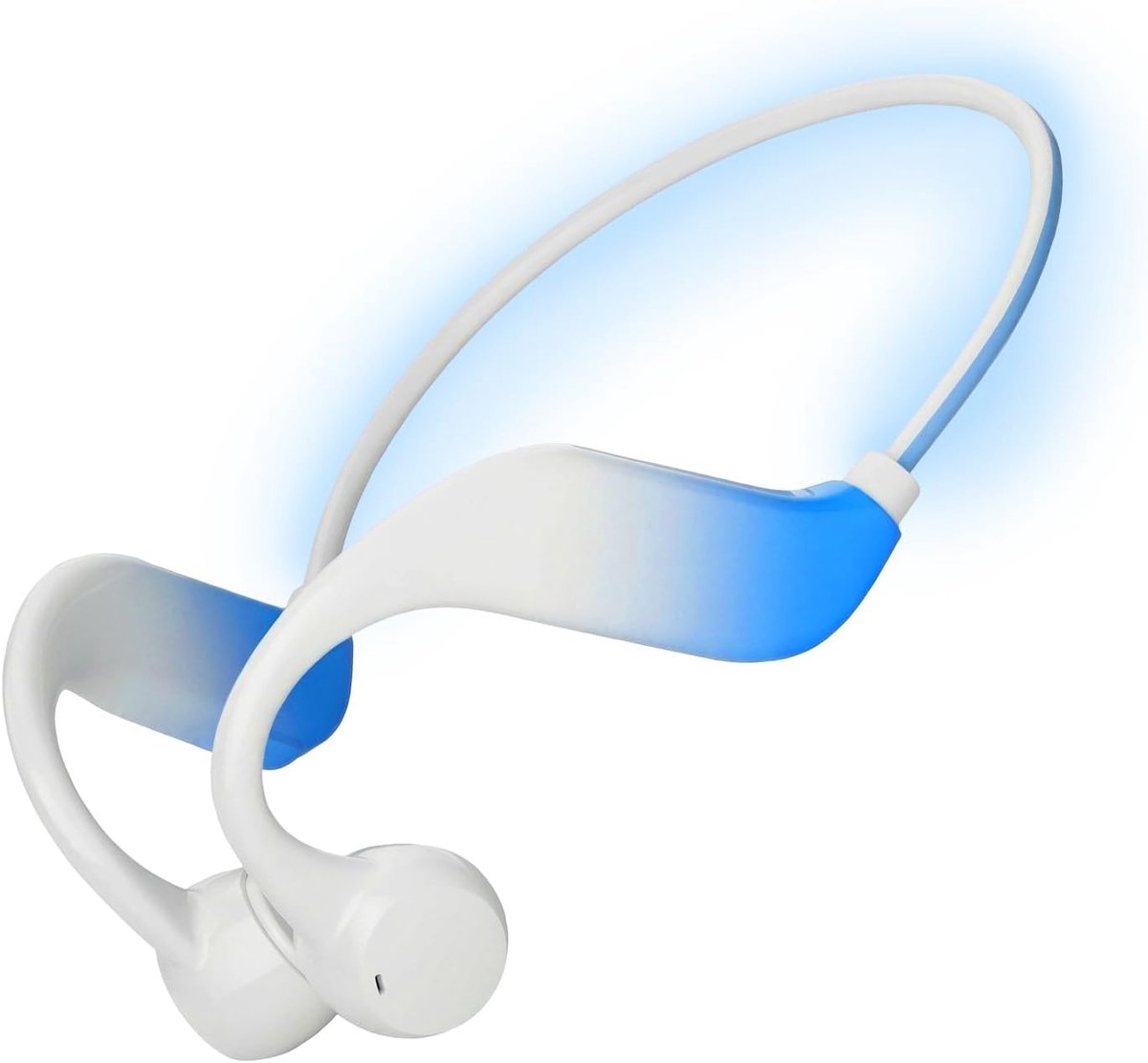 SnelShoppen - Bone Conduction Bluetooth 5.4 Hoofdtelefoon met 32GB MP3 Geheugen, Open Oor Design, IPX5 Waterdicht, 10 Uur Batterijduur, Sport Hoofdtel