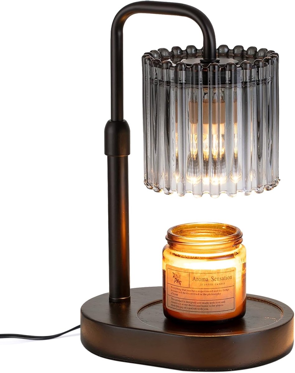 SnelShoppen - Candle Warmer Kerzenwärmer Lampe - Elektrische Geur Lamp voor Geurkaarsen met Timer en Dimmer - Modern Decor voor Woonkamer - Perfect Ca