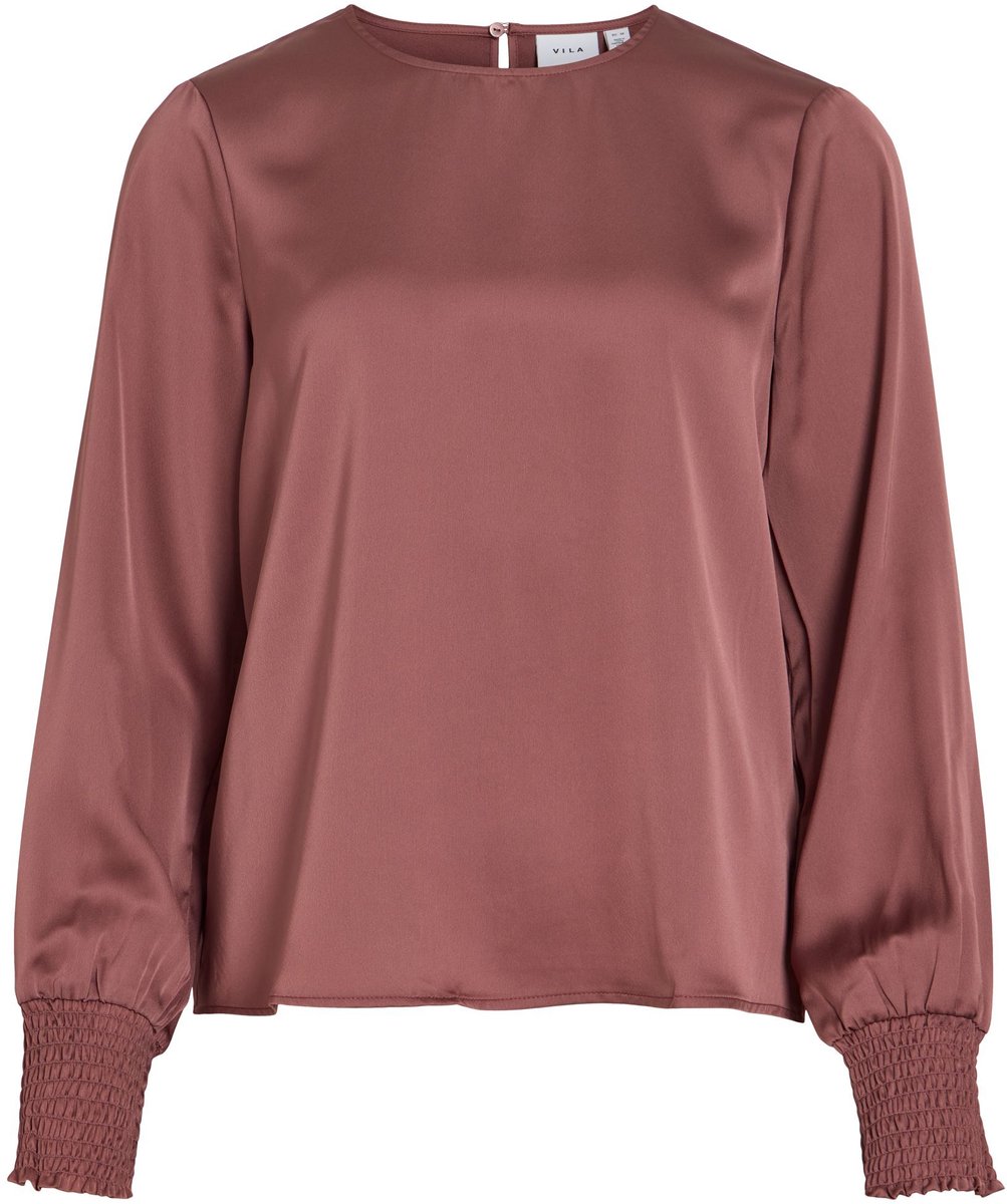 VILA Top met lange mouwen VIELLETTE ronde hals