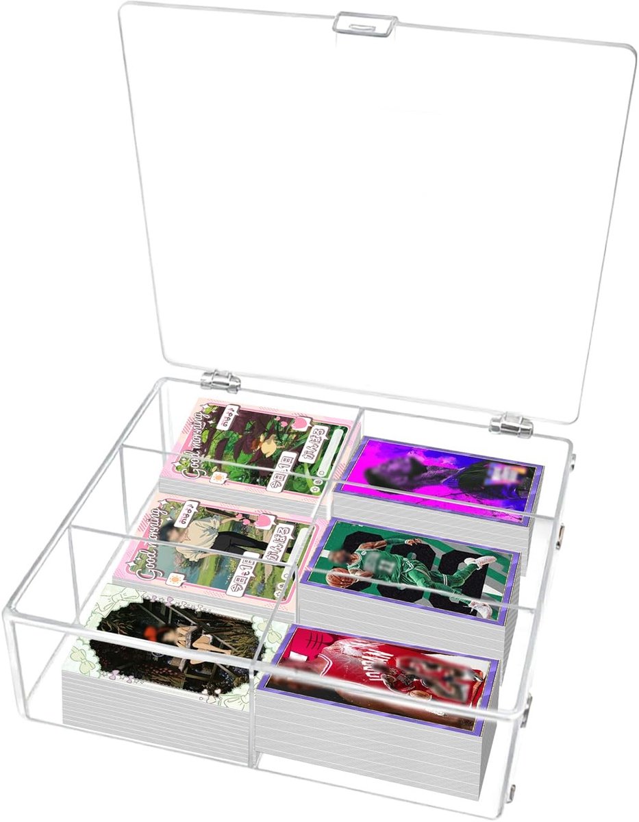 Solidchoice - Transparante Kaartopslagdoos met Deksel voor TCG Kaarten