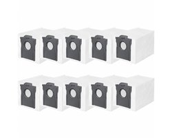 10 Stuks Stofzuigerzakken Voor Robotstofzuiger - Geschikt Voor Dreame L10 L10s L20 X20 X30 X40 X50 L40 L50 Ultra En Mova P10 E30 P50 V50 Ultra - 3,2 Liter Capaciteit - 4-Laagse Filterstructuur - Vervangende Stofzakken Voor Leegstation