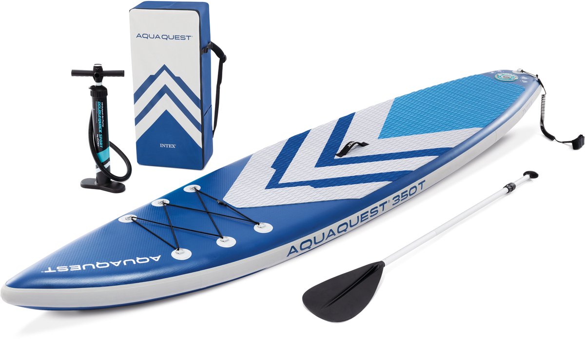 Paddleboard INTEX AquaQuest 350T Toerisme SUP - wit/blauw