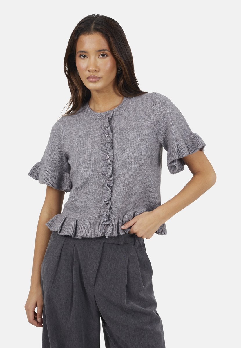 Brave Soul - Vest - Polyester - Vrouwen - Maat M - grijs