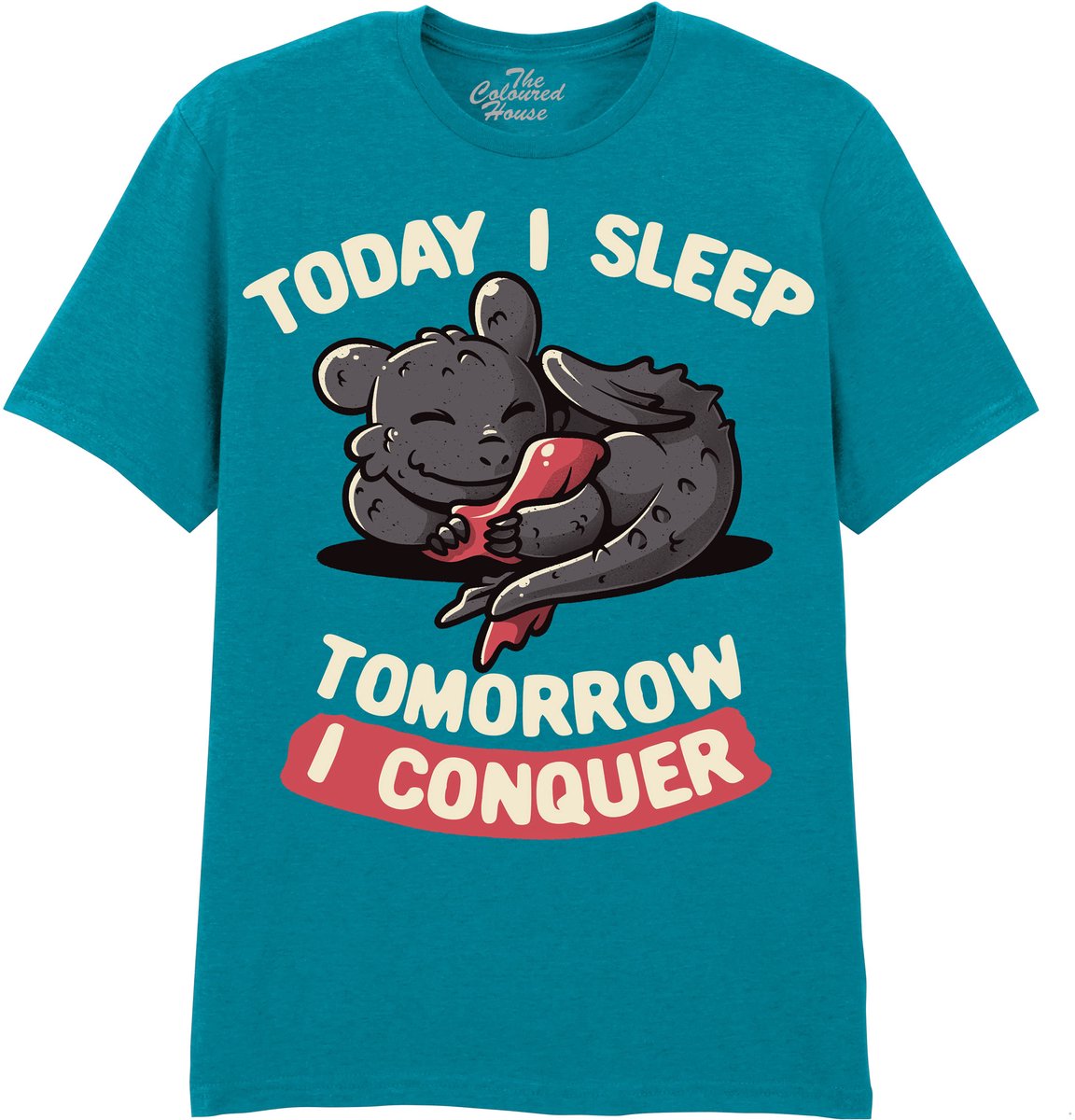 Draak Today I Sleep, Tomorrow I ConquerThe Coloured House T-shirt S