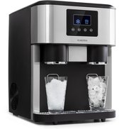Klarstein IJsblokjesmachine Eiszeit Crush 2 Formaten - Crushed ice - Zilver - IJsmachine,1,8L 120 cm - voor Thuis voor Feest - IJsschep Snel - RVS - Display Compact - Ice Maker - Ice Cube Maker - IJsmaker - IJsblokjesmaker - Eismaschine
