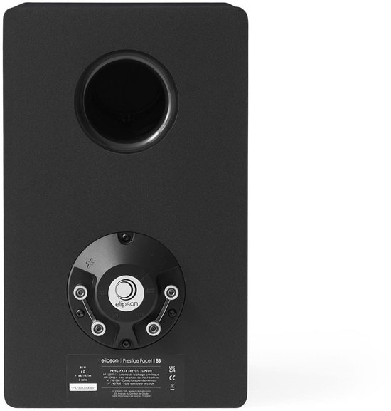 Elipson Prestige Facet II 8B - Walnoot/Mat Zwart — afbeelding 2