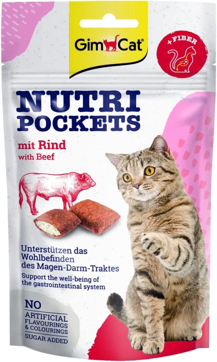 Voerpuzzel voor kat - Knapperige kattensnack - 1 x 60 g - Met zalm en functionele ingrediënten - Voor volwassen katten