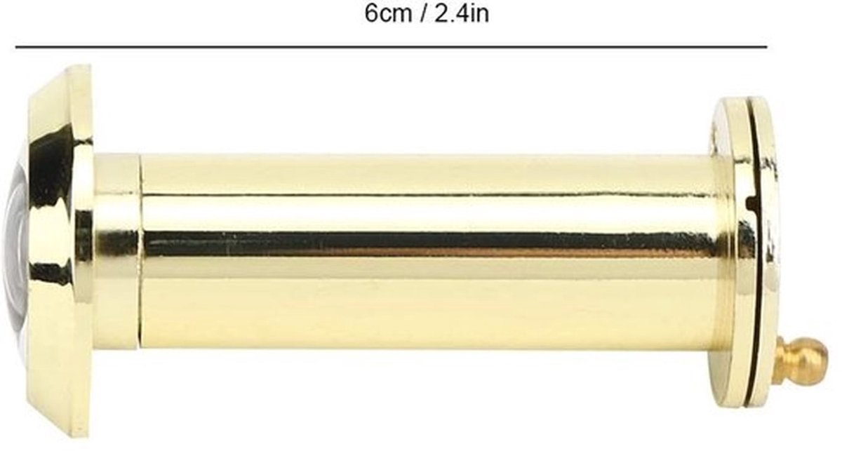 Kijkgaatje Roterende Privacybescherming - Ultra HD Lens - Antidiefstalhoek 220 Graden - Voor Deurdikte 55-90 mm - Veiligheid Voor Thuis/Kantoor/Hotel - Deurkijker