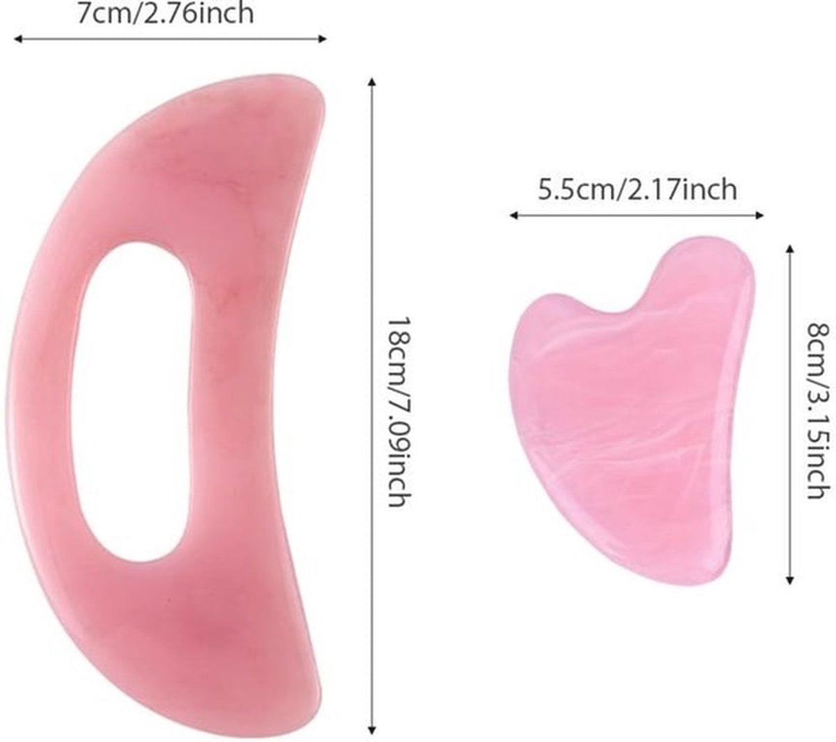 Gua Sha Schraper - Massageapparaat voor Rug/Benen/Nek - Anti-Cellulitis - Spierontspanning - Hoogwaardig Harsmateriaal - Efficiënte Massage