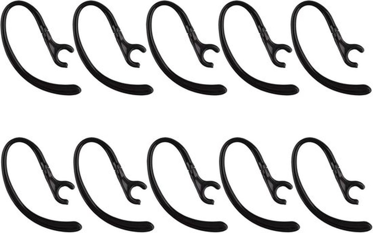 - Bluetooth-headset - Oortjes - 360 graden draaibaar - Zwart - Oorhaakjes - Vervanging - Oorschelp - Geschikt voor oor - Zwart-model