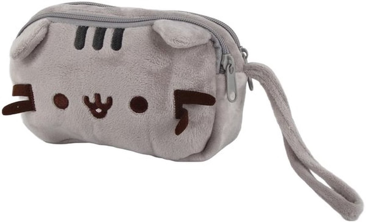 Kattentoilettas - Make-up Tas met Spiegel - Zacht Canvas - Ruime Binnenruimte - Handvat - Praktisch voor Op Reis - Make-uptas