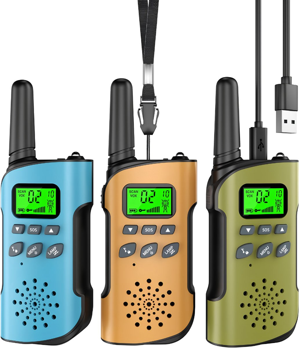 VALI® Walkie Talkie Kinderen - Oplaadbaar - Walkie Talkie voor Kinderen - Bosbeek - 3cm x 6cm x 15cm