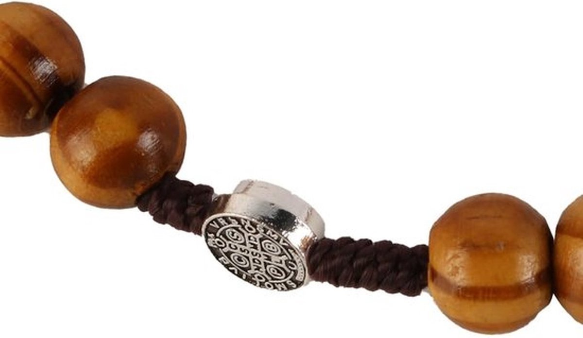 Rozenkrans Houten Kralen - 2 Stuks - Kralenketting - Gebedskralen - Geschikt voor Mannen/Vrouwen - 44 cm Lengte - Gebedsketting
