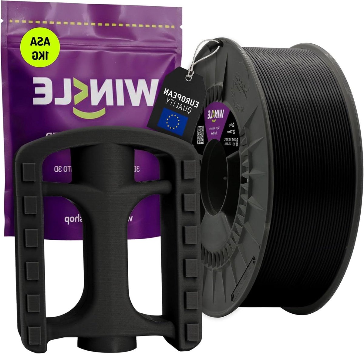 3D Printer Filament - Printmateriaal Spoel - Robuust Printen - UV en Hittebestendig - 1kg 1.75mm - Gitzwart