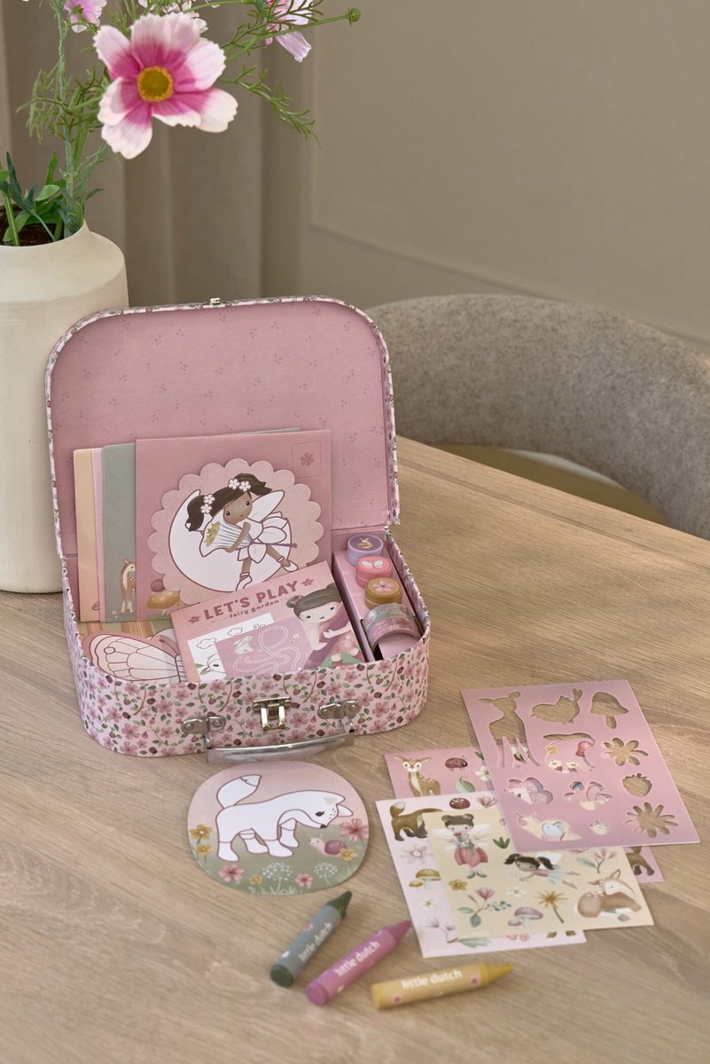 Little Dutch knutselkoffer Rosa Fairy Garden - creatief speelgoed - cadeautip — afbeelding 6