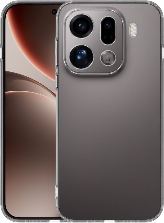 Just in case Soft Design Oppo Find X9 Pro Back Cover Transparant