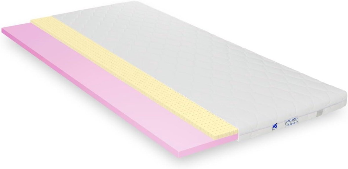 Matrasoplegger - Topper Bed - Comfort Verhoging - Hypoallergeen Latex - 200 x 200 cm - Wit