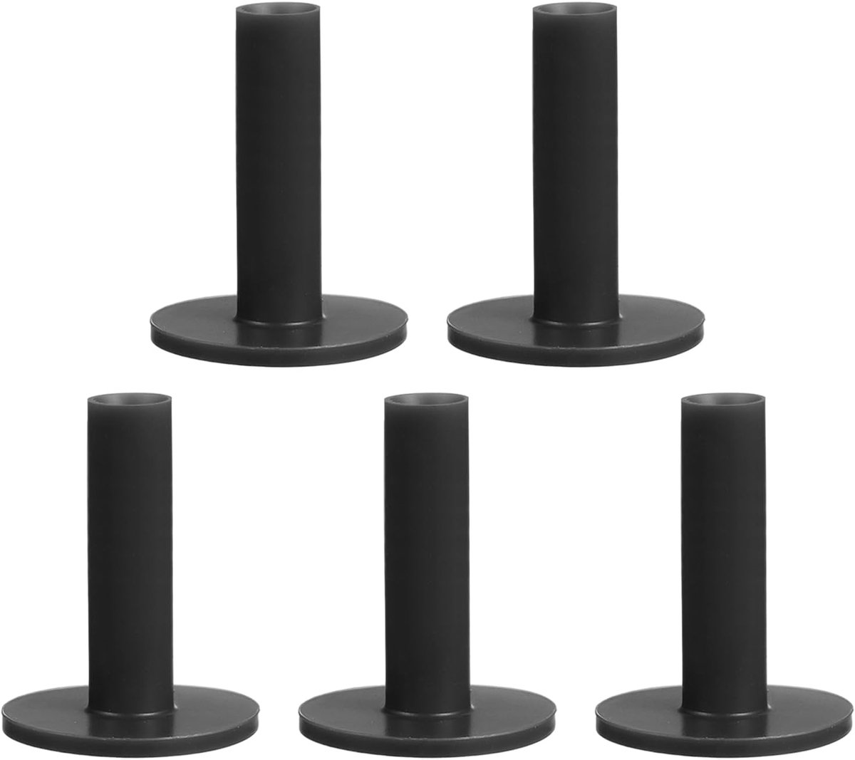 3.3 Inch Rubber Golf Tees - 5 Pack Tall Practice Training Driving Range Tees - Stable Ball Holder voor Outdoor Indoor Hitting Mat - Zwart
