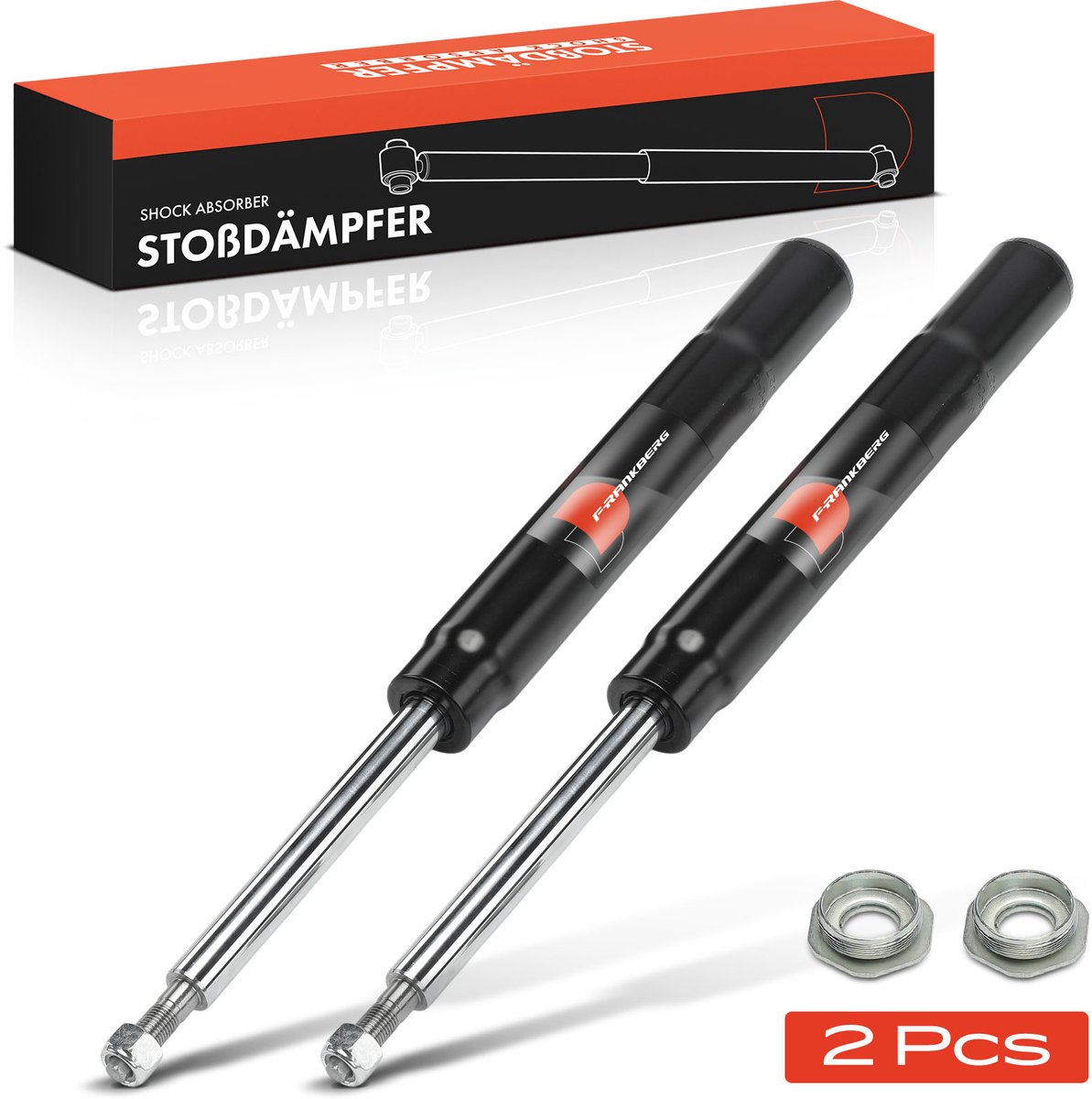 Frankberg 2x Demper Vooras voor Saab 9-3 YS3D 9-3 Cabriolet
