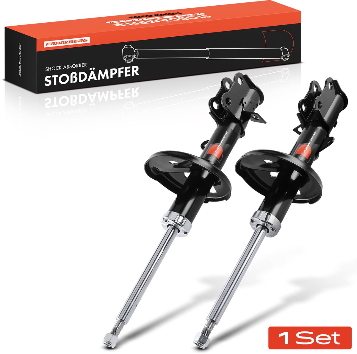 Frankberg 2x Demper Vooras voor Toyota Corolla Verso R1 ZER ZZE12