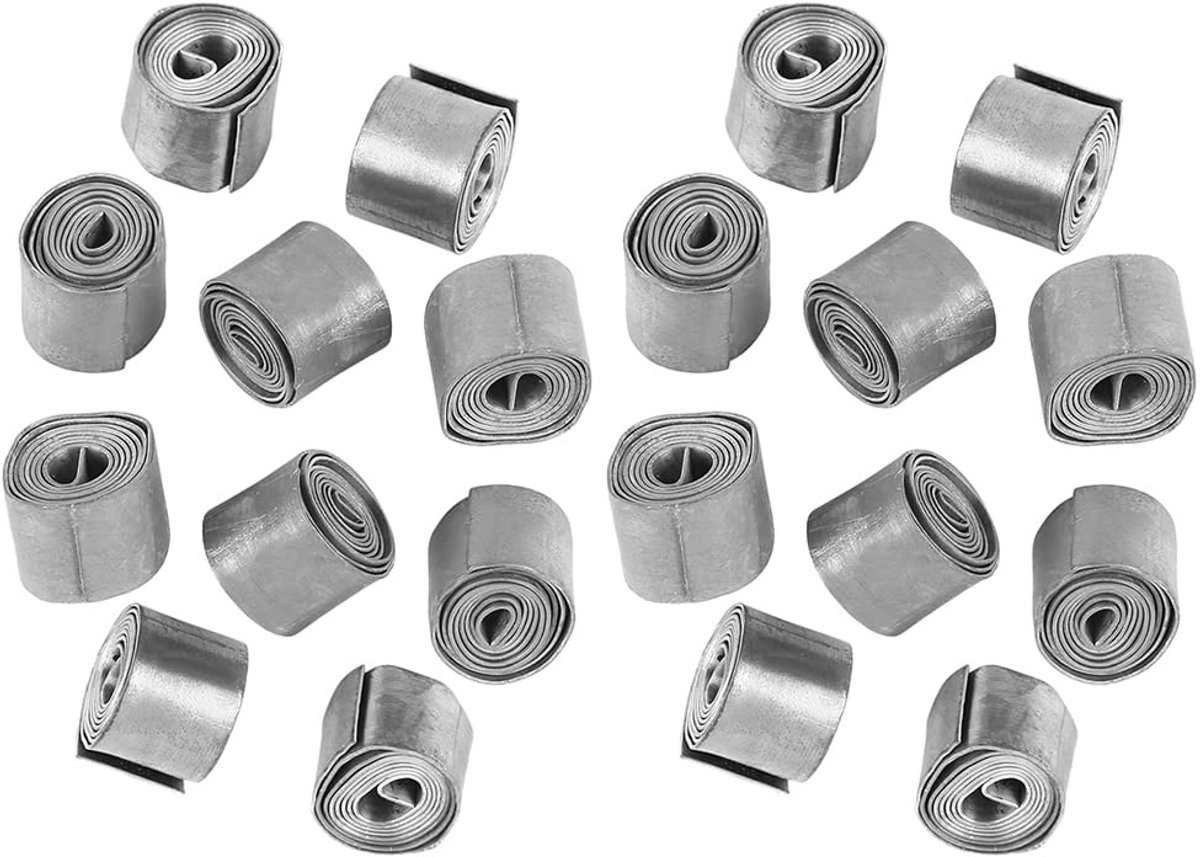 aladdien - 20 Rollen Loodblad - Vissen Accessoires - Zacht en Handig - Zilver - Aas Benodigdheden - Gewichten voor Diepte Aanpassing - Geschikt voor..