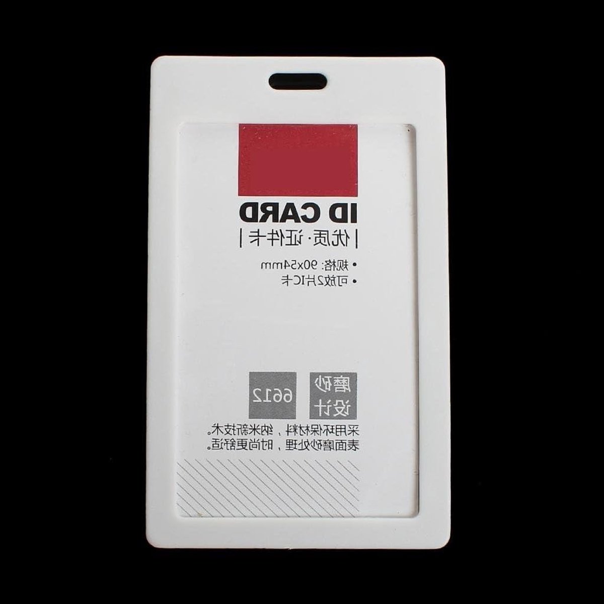 ID Kaarthouders - Badge Pouch - Evenementen Bezoekers - Stijf PVC Frame - 110 x 68 mm - Wit