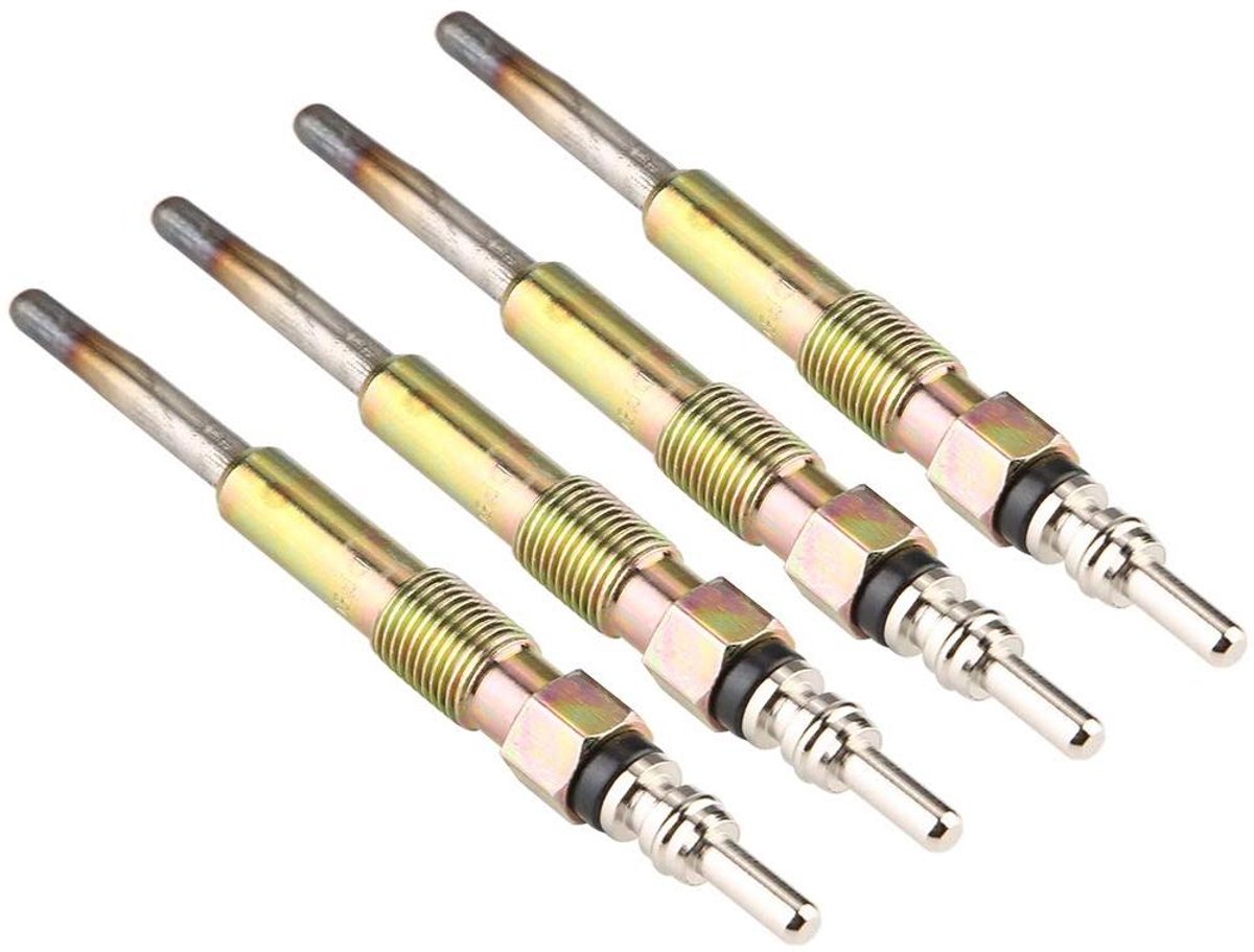 Gloeibougie Set - Diesel Verwarming - Motor Starten - Hoge Kwaliteit IJzer - 4 Stuks - Zwart