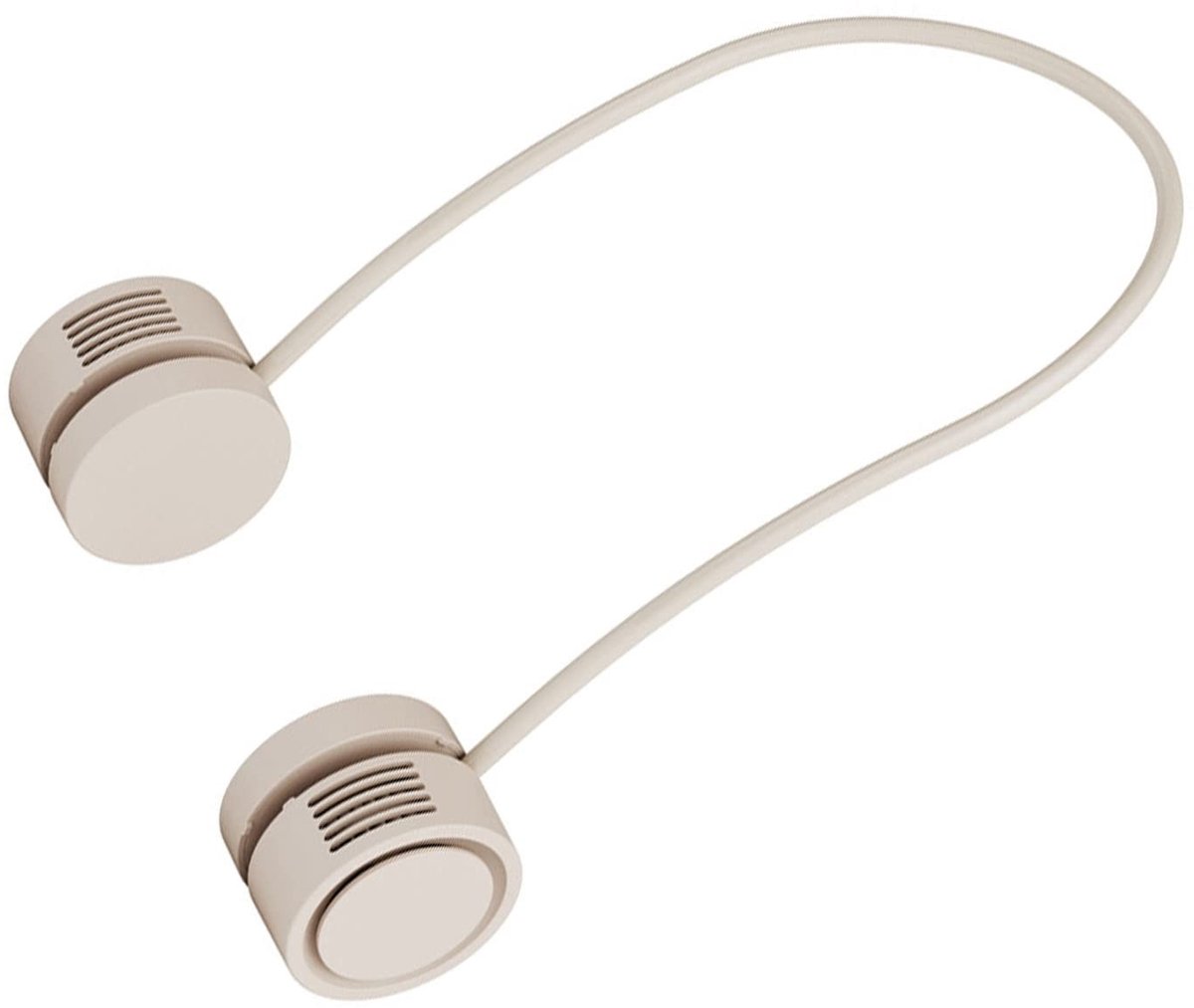 VT Goods - Handsfree Nekventilator - Draagbare Ventilator - Flexibel Ontwerp - Abrikoos - Krachtige Koeling - Ideaal voor Kantoor en Thuis