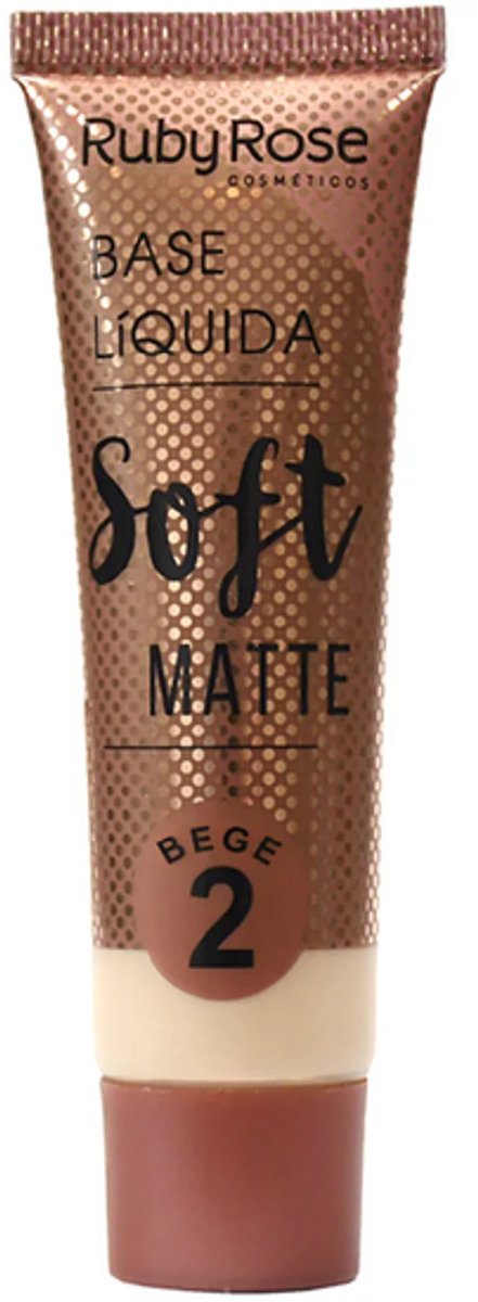 Ruby Rose - Soft Matte - Beige 2 - Foundation - Sandstone - Medium Skin with Cool/Pinkish Undertones - 29 ml
