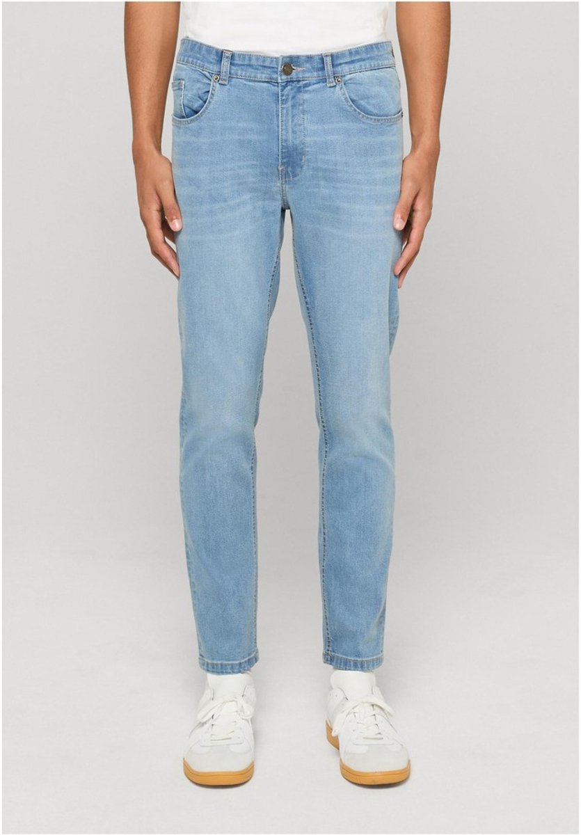 Urban Classics Basic Slim Fit Jeans Broek rechte pijpen Taille 36 inch Blauw
