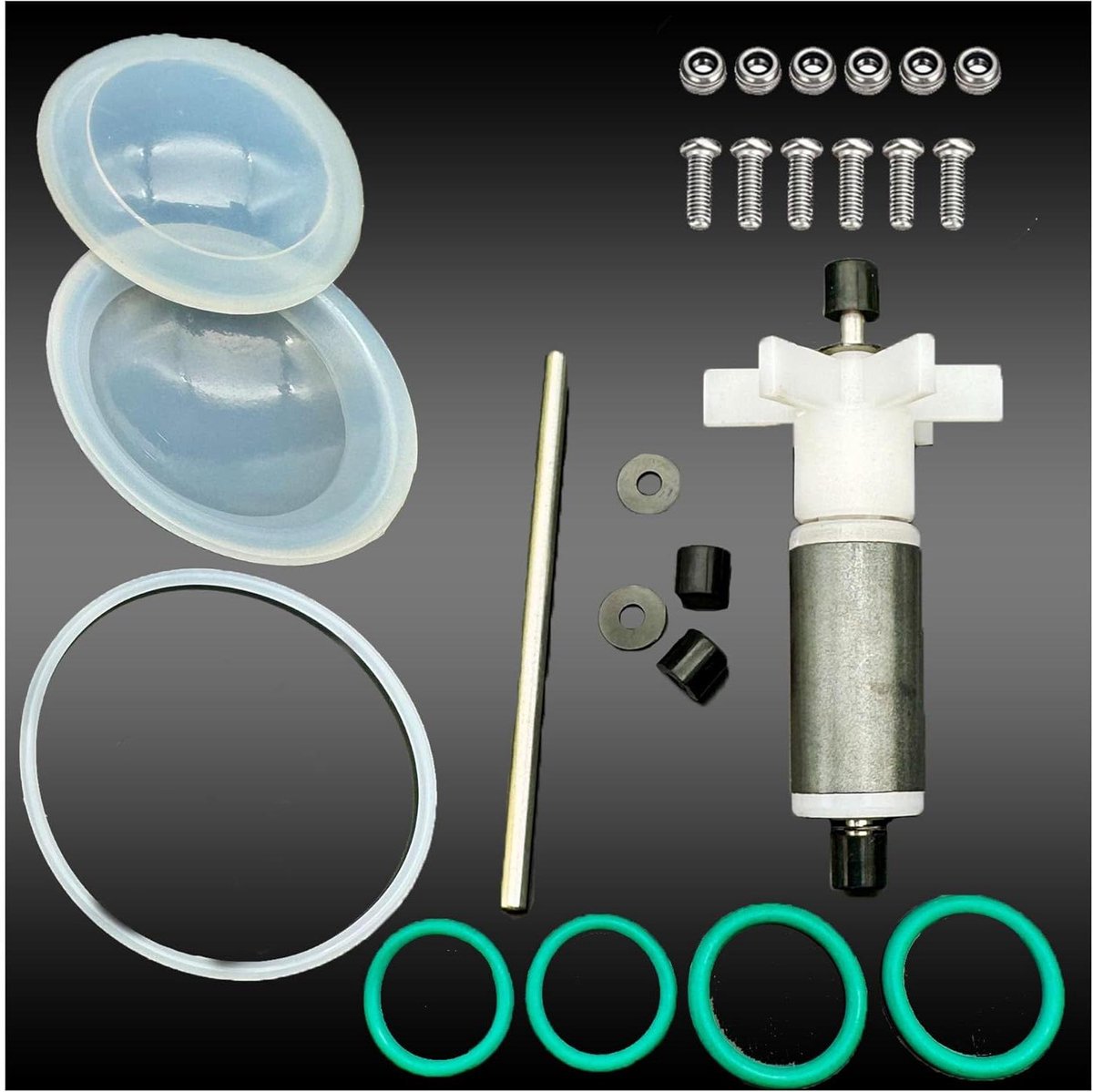 Waterpomp Reparatiekit - O-ringen Set - Bubbelbad Onderhoud - E02 Foutcode Oplossing - Complete Kit - Grijs